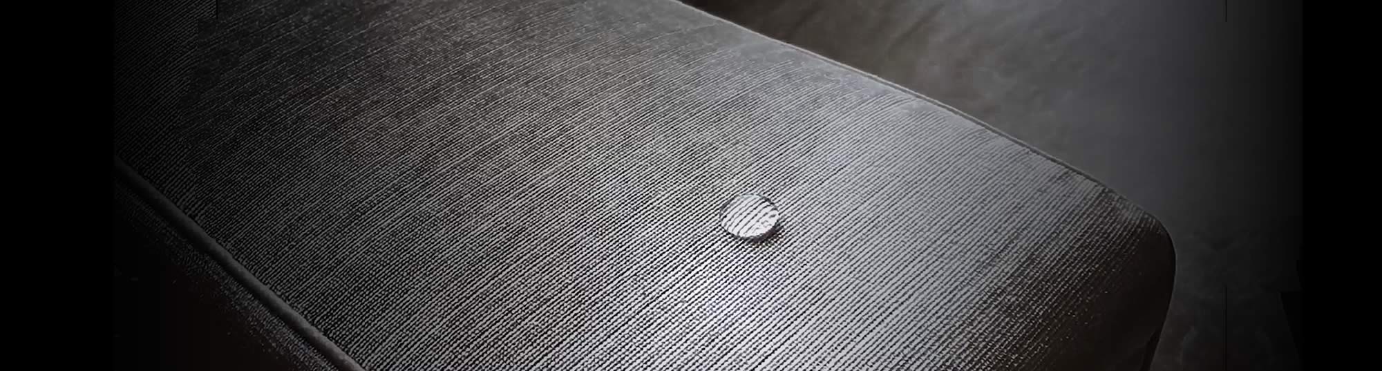 Water bead on Chenille Fabric - All Clean FiberShield