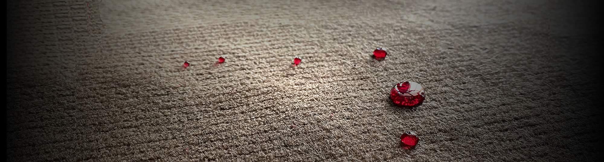 Wine spill on carpet - All Clean FiberShield